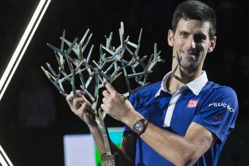 Vô địch Paris Masters 2015, Novak Djokovic tiếp tục thống trị làng banh nỉ