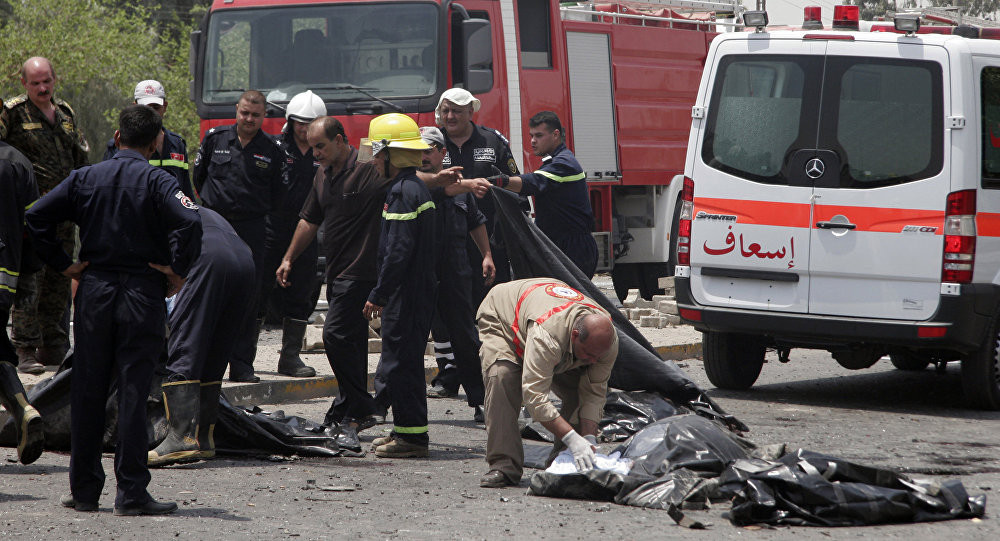Nóng: Đám tang chiến binh Shiite hỗn loạn vì đánh bom liều chết