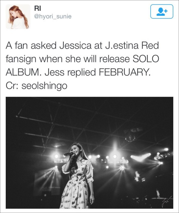 Jessica sẽ trở lại với solo album đầu tay?