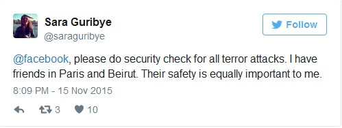 Vụ khủng bố ở Paris: Facebook “thiên vị” Paris hơn Beirut?