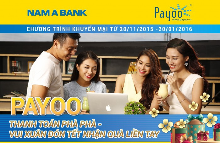 Nhận tiền khi thanh toán hóa đơn qua Payoo trên eBanking Nam A Bank