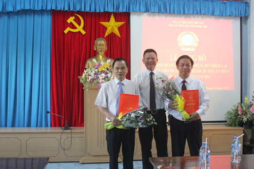 TAND tỉnh Đắk Lắk: Trao quyết định bổ nhiệm Chánh án, Phó Chánh án TAND cấp huyện