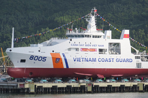 Hạ thủy tàu Cảnh sát biển 8005 tại Đà Nẵng