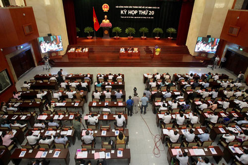 Khai mạc kỳ họp thứ 20 HĐND TP Hồ Chí Minh khóa VIII