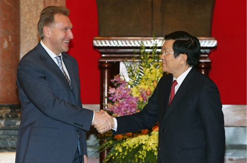 Chủ tịch nước Trương Tấn Sang tiếp Phó Thủ tướng thứ nhất LB Nga