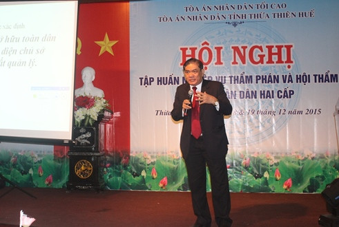 TAND tỉnh Thừa Thiên-Huế tập huấn nghiệp vụ Thẩm phán và Hội thẩm TAND 