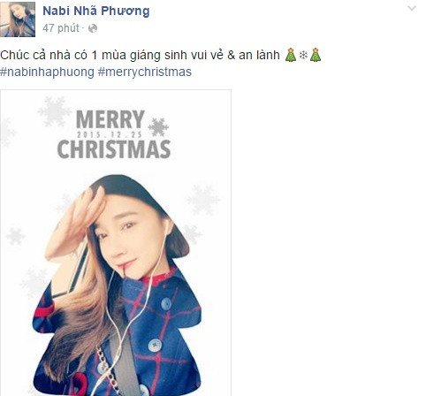 Sao Việt gửi tới fan lời chúc Giáng sinh ý nghĩa 