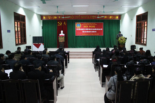 TAND tỉnh Cao Bằng tổ chức Hội nghị tập huấn nghiệp vụ Thẩm phán, Thẩm tra viên đợt II