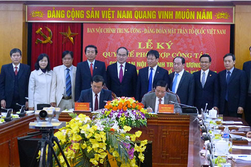 Ban Nội chính Trung ương và MTTQ Việt Nam tăng cường phối hợp chống tham nhũng