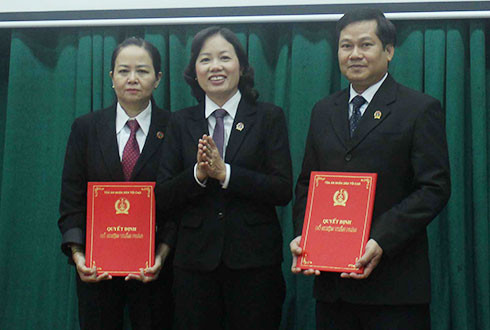 TAND TP Hồ Chí Minh: Công bố quyết định bổ nhiệm các chức vụ lãnh đạo
