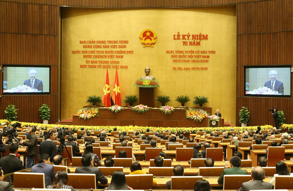 Kỷ niệm trọng thể 70 năm Ngày Tổng tuyển cử đầu tiên bầu Quốc hội Việt Nam 