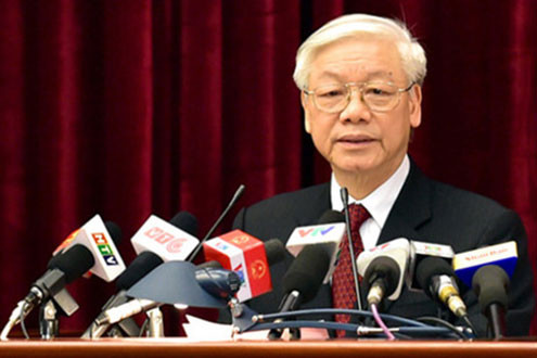 Tổng Bí thư Nguyễn Phú Trọng phát biểu bế mạc Hội nghị Trung ương 14