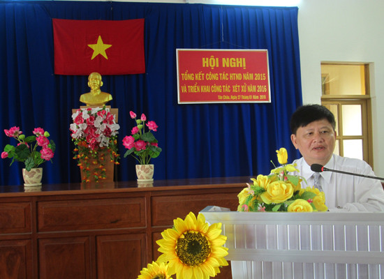 TAND thị xã Tân Châu, An Giang tổng kết công tác Hội thẩm nhân dân