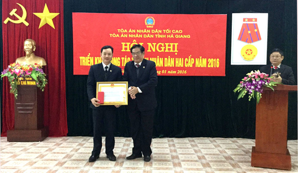 TAND tỉnh Hà Giang tổ chức Hội nghị triển khai công tác năm 2016