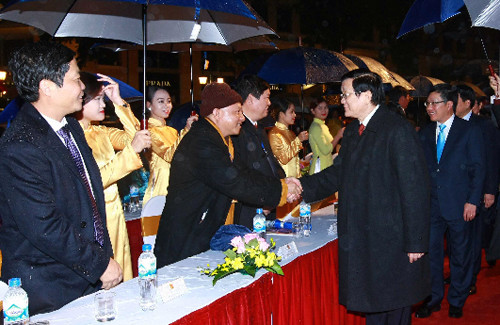 Chủ tịch nước Trương Tấn Sang dự Chương trình 