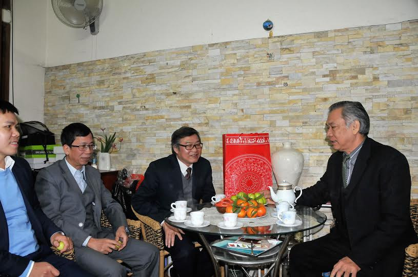 Phó Chánh án TANDTC Nguyễn Sơn chúc Tết nguyên lãnh đạo TANDTC và Trọng tài kinh tế Nhà nước