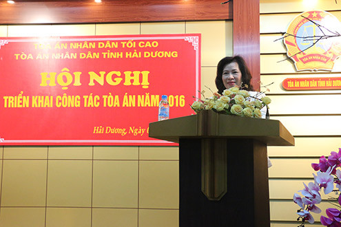 TAND tỉnh Hải Dương tổ chức Hội nghị triển khai công tác năm 2016 