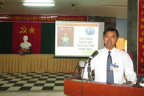 Đảng bộ TAND tỉnh An Giang tổ chức Hội nghị triển khai nhiệm vụ công tác năm 2016