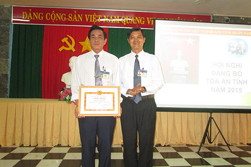 Đảng bộ TAND tỉnh An Giang tổ chức Hội nghị triển khai nhiệm vụ công tác năm 2016