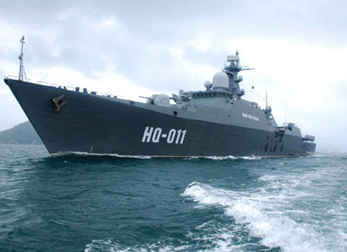 Tàu hộ vệ tên lửa Đinh Tiên Hoàng tham gia Lễ duyệt hạm quốc tế 2016 
