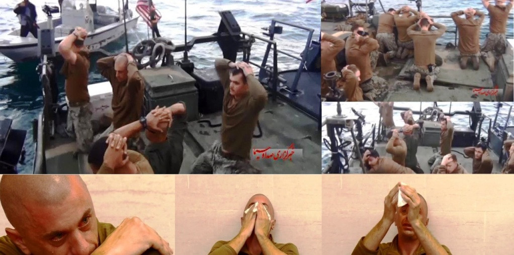 Iran bất ngờ công bố ảnh thủy thủ Mỹ bị bắt giữ đang khóc ở Vịnh Persian 