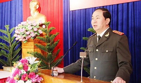Đại tướng Trần Đại Quang thăm và làm việc với Công an Quảng Ninh