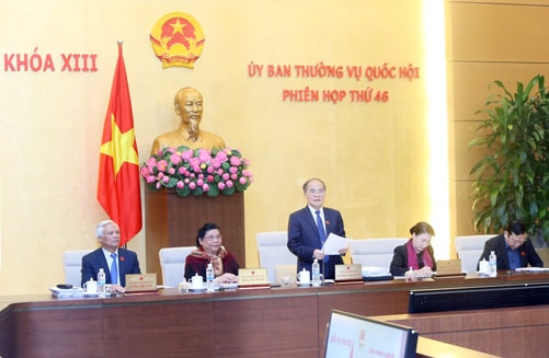 Khai mạc Phiên họp thứ 46 Ủy ban Thường vụ Quốc hội khóa XIII 