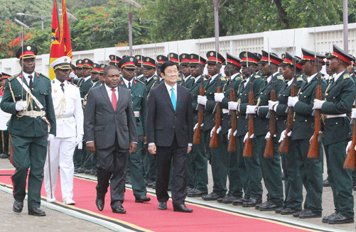 Chủ tịch nước Trương Tấn Sang bắt đầu chuyến thăm Mozambique
