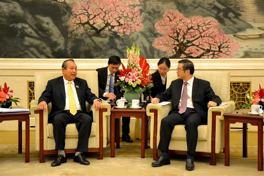 Ủy viên Bộ Chính trị, Chánh án TANDTC Trương Hòa Bình thăm và làm việc tại Trung Quốc