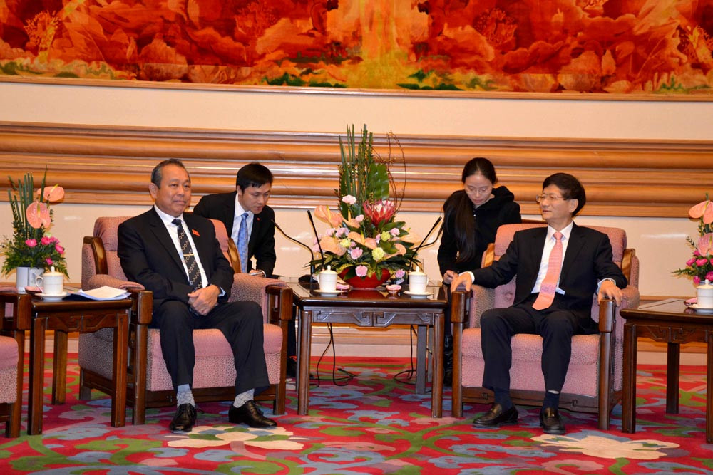 Ủy viên Bộ Chính trị, Chánh án TANDTC Trương Hòa Bình thăm và làm việc tại Trung Quốc