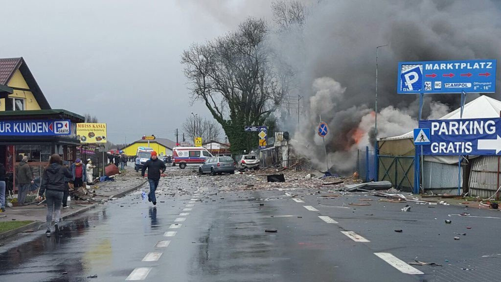 Nổ lớn ở biên giới Đức -  Ba Lan, 8 người bị thương