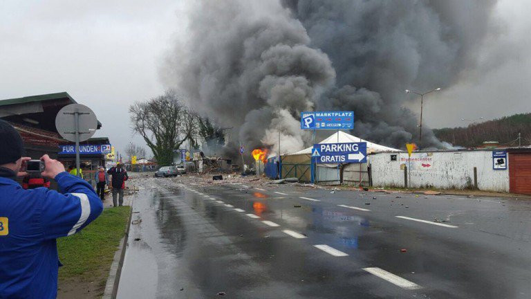 Nổ lớn ở biên giới Đức -  Ba Lan, 8 người bị thương
