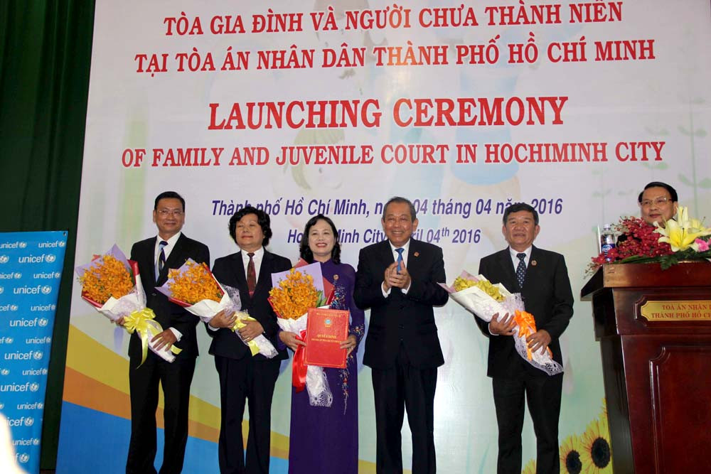 Ra mắt Tòa gia đình và người chưa thành niên tại TAND TP Hồ Chí Minh