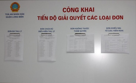 TAND quận Long Biên đẩy mạnh công tác cải cách thủ tục hành chính tư pháp tại Tòa án