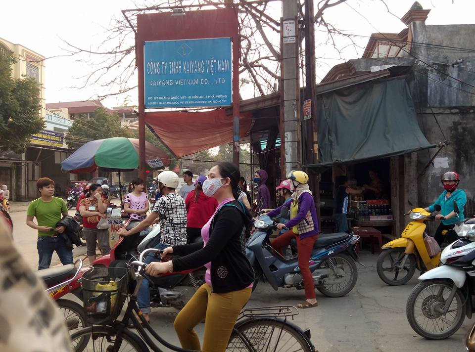 Hải Phòng: Hàng trăm công nhân Công ty TNHH KaiYang Việt Nam đình công  đòi quyền lợi 