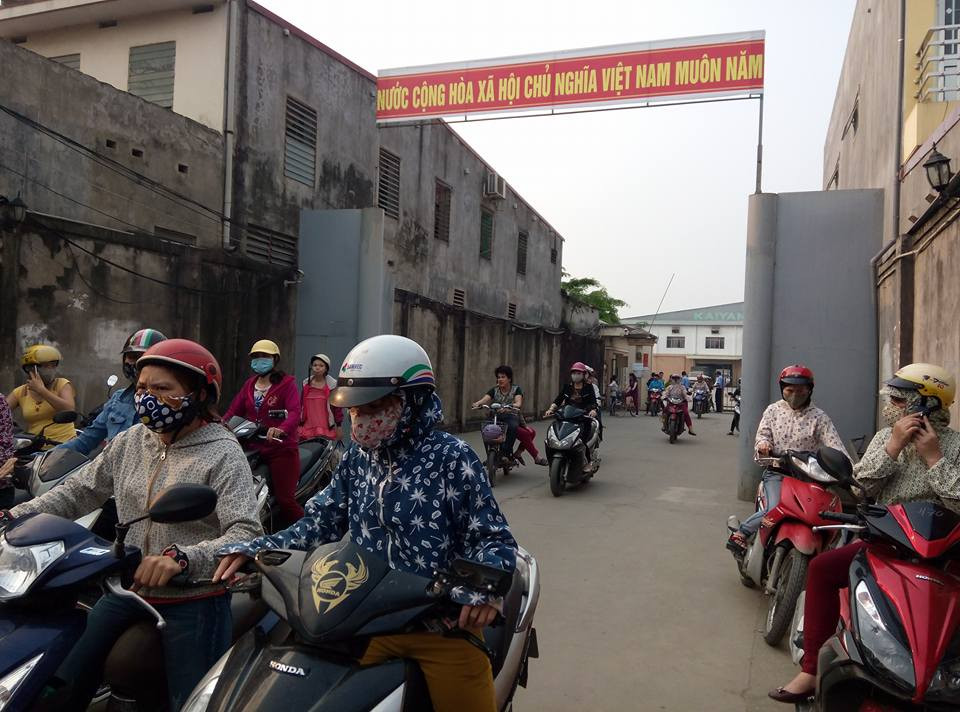 Hải Phòng: Hàng trăm công nhân Công ty TNHH KaiYang Việt Nam đình công  đòi quyền lợi 