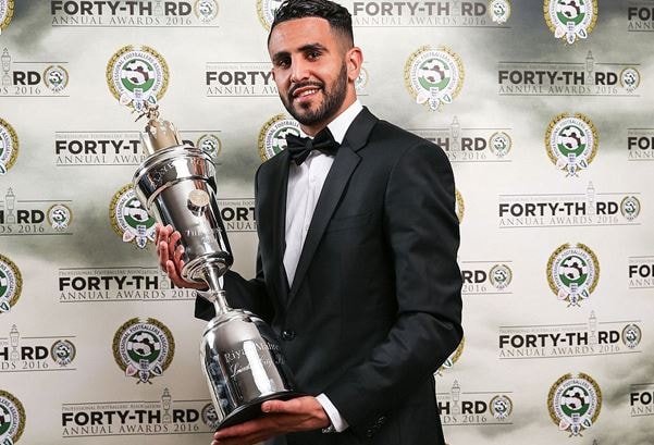 Mahrez nhận giải Cầu thủ hay nhất bóng đá Anh mùa 2015-2016