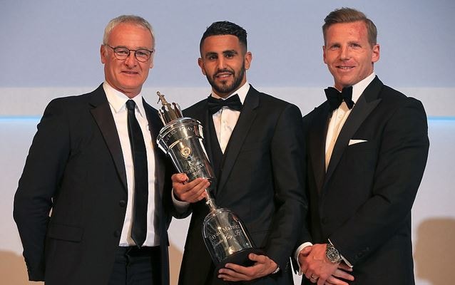 Mahrez nhận giải Cầu thủ hay nhất bóng đá Anh mùa 2015-2016