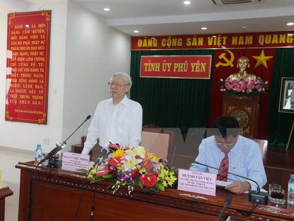 Tổng Bí thư Nguyễn Phú Trọng thăm, làm việc tại tỉnh Phú Yên