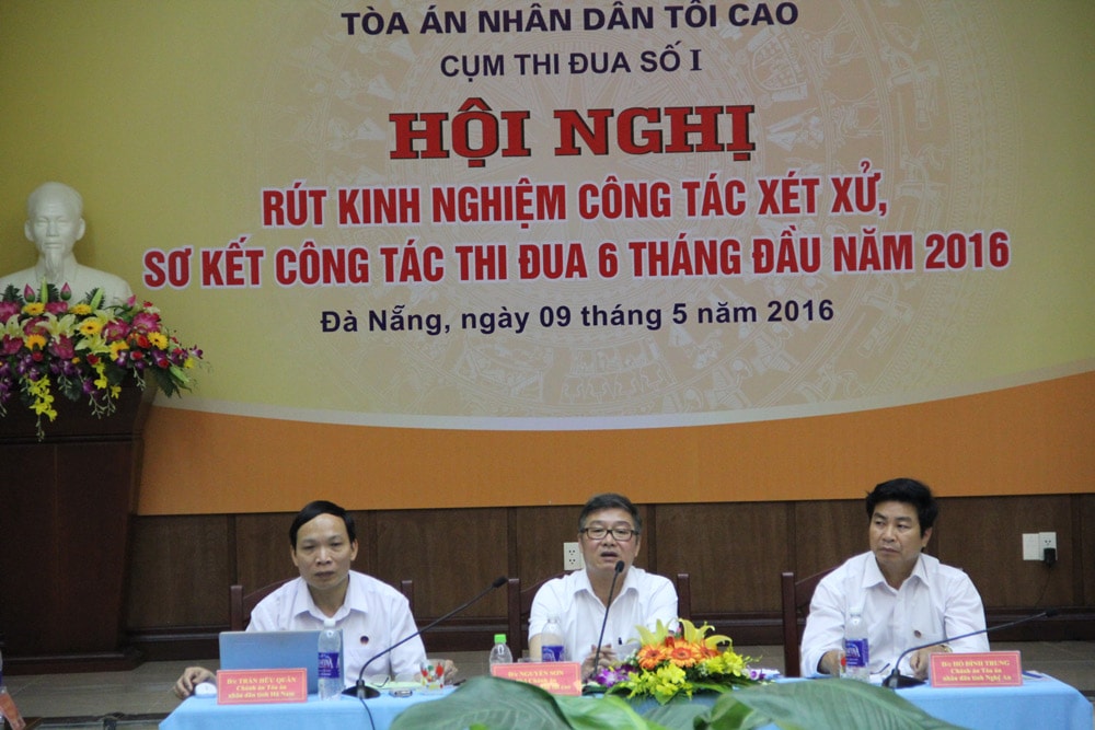 TANDTC sơ kết công tác thi đua khen thưởng và rút kinh nghiệm công tác xét xử năm 2016