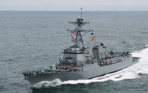 Tàu hải quân Mỹ tiến sát Đá Chữ Thập ở Biển Đông