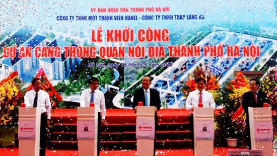 Hà Nội khởi công xây dựng dự án cảng thông quan nội địa