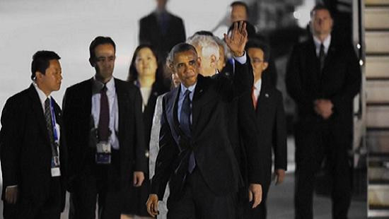 Tin tức thế giới 24 giờ: Tổng thống Barack Obama tới Nhật sau khi rời Việt Nam