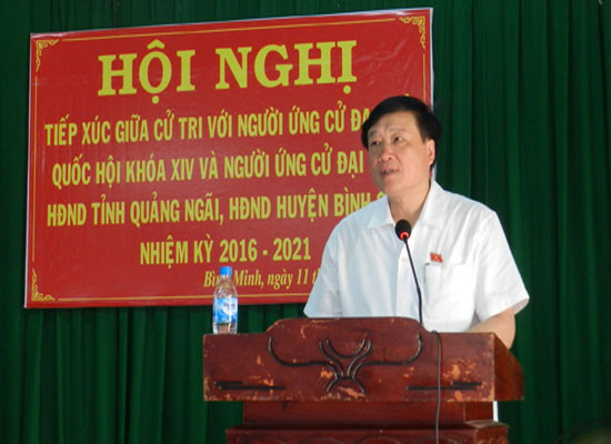 Bí thư Trung ương Đảng, Chánh án TANDTC Nguyễn Hòa Bình trúng cử ĐBQH tỉnh Quảng Ngãi