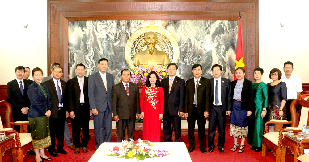 Phó Chánh án TANDTC Nguyễn Thúy Hiền tiếp Đoàn cán bộ cấp cao Bộ Tư pháp Lào