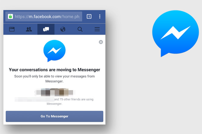 Facebook đang bắt người dùng Android sử dụng Messenger?