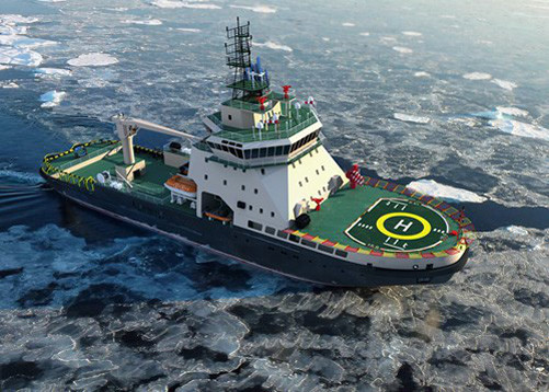 Nga hạ thủy tàu phá băng mới cho hải quân tại Bắc Cực