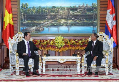 Chủ tịch nước Trần Đại Quang và các cuộc hội kiến, gặp gỡ quan trọng tại Campuchia