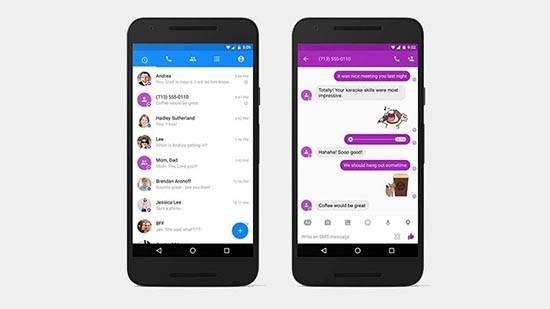 Đã có thể nhắn tin SMS thông qua Messenger trên Android