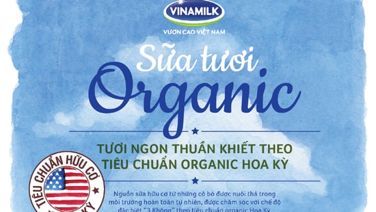 Vinamilk lần đầu tiên giới thiệu Sữa tươi organic chuẩn USDA tại Việt Nam